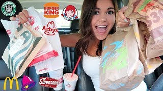 I Ordered 1 Item From EVERY Fast Food Place in My City | Steph Pappas