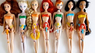 Disney Princess Doll Makeover ~ DIY Miniature Ideas for Barbie - Wig, Dress, Faceup, and More! DIY