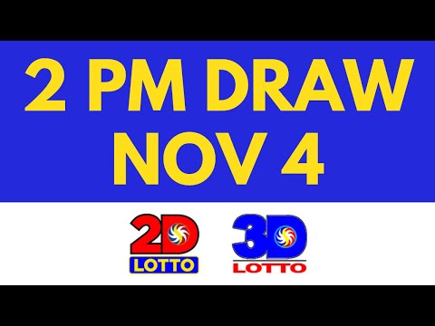 2pm Lotto Result Today November 4 2023 [Swertres Ez2]