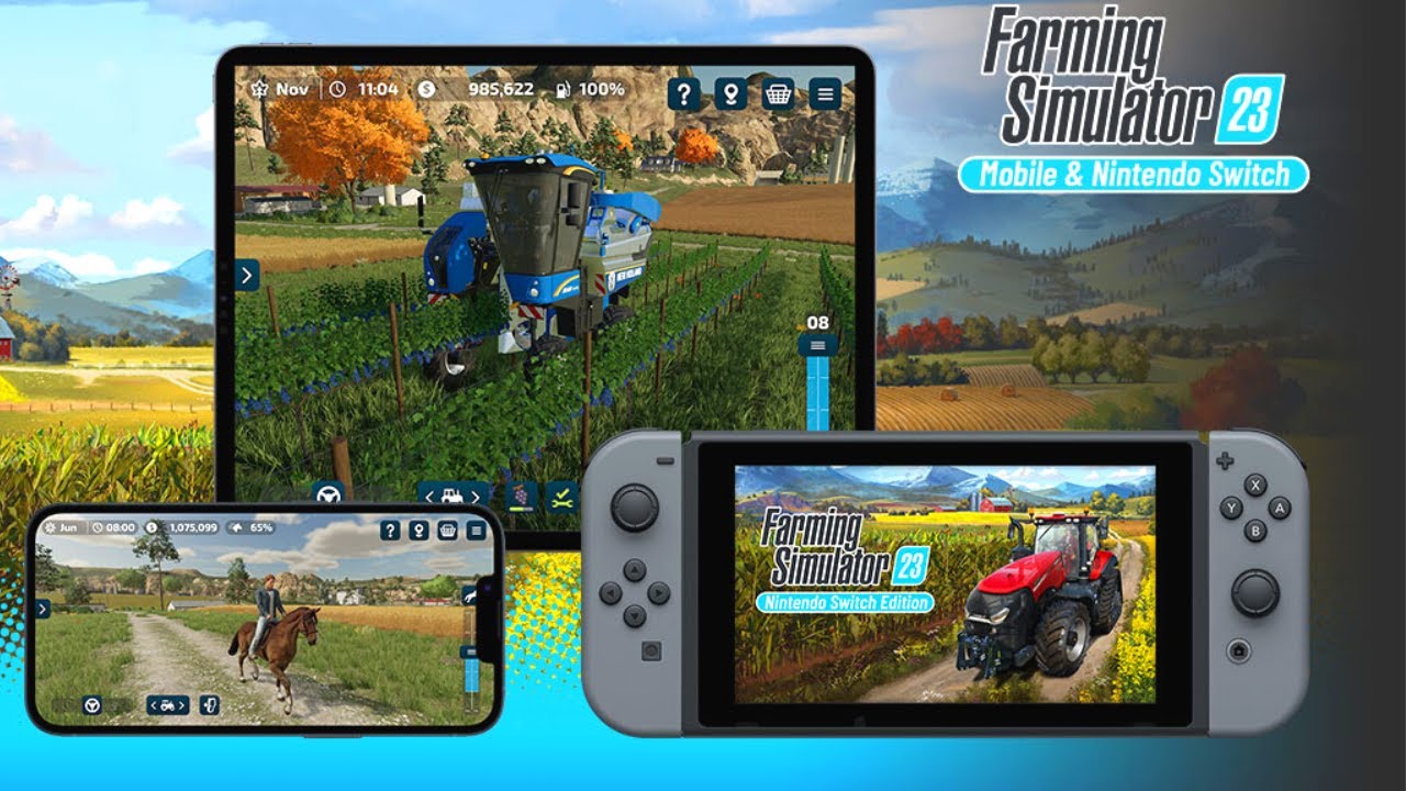 Farming Simulator 23: o jogo de simulação agrícola está de volta para o  telemóvel e Nintendo Switch 