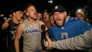 Lions Fans Took Over The Cowboys Tailgate In Dallas