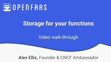 Walkthrough: Storage for your functions with MongoDB Kubernetes & OpenFaaS
