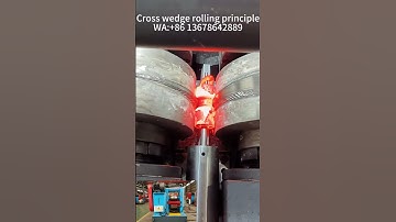 cross wedge rolling machine pricple Principle video from zibo hongjie forging #crosswedgerolling