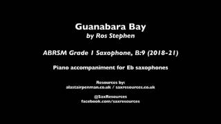 Guanabara Bay By Ros Stephen. Accompaniment For Eb Saxophones. Abrsm Grade 1 Saxophone