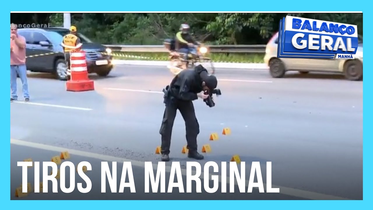 Homem ignora ordem de parada e morre após trocar tiros com a polícia na Marginal Pinheiros