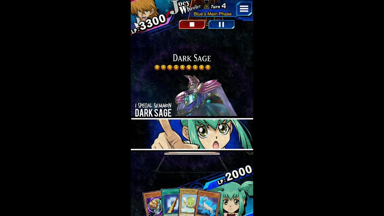 Yugioh Duel Links Luna I special summon Dark Sage! YouTube