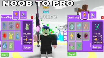 NOOB TO PRO | NO GAMEPASS - MAX PET AURAS & AURAS!!!! Saber Simulator - Part 2