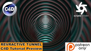 Refractive Tunnel - Loop (Cinema 4D - Tutorial Preview)