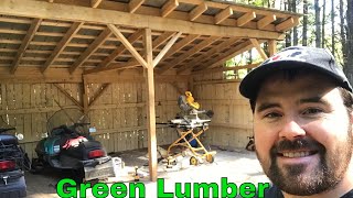 Siding a Shed with Freshly Sawn Lumber | You CAN build with green lumber