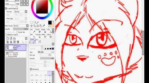 paint tool sai lineart tutorial