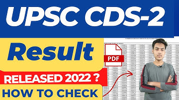 upsc cds 2 result 2022 | cds 2 result 2022 | cds 2 result 2022 time