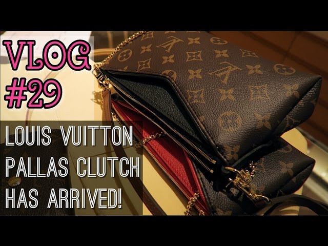 Pre-owned Louis Vuitton 2017 Pallas Clutch Bag In Brown