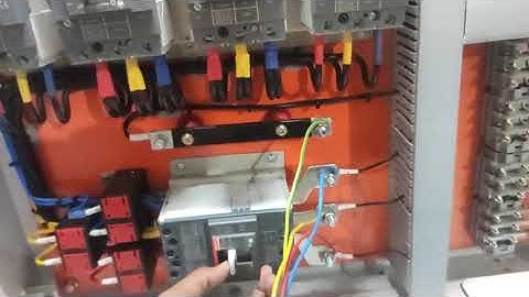 PLC Panel Testing video with HMI and VFD (Variable frequency drive)