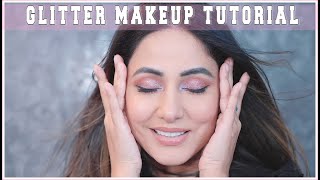 I recreated my Glitter Eyeshadow look | Hina Khan | Glam with HK