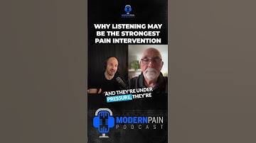 Why Listening May Be the Strongest Pain Intervention #chronicpain #physiotherapy #physicaltherapy
