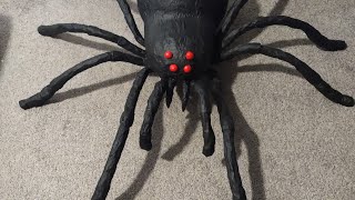 I MADE A  PAPER AND CLOTH MÂCHÉ GIANT SCARY SPIDER (NO POOL NOODLES!)