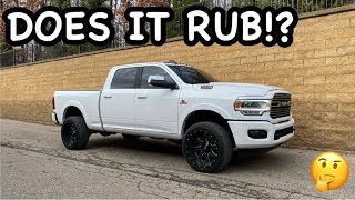 2019 Ram Cummins 22x12 Wheels with NO LIFT