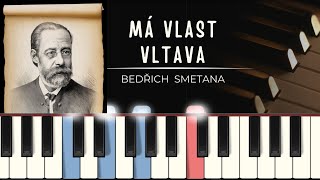 Bedřich Smetana: Má vlast - Vltava (easy) MIDI + synthesia tutorial + piano sheets