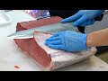 Bluefin Tuna Cutting, Tuna Steaks & Sashimi / 黑鮪魚切割, 黑鮪魚肉排和生魚片 - Taiwanese Food