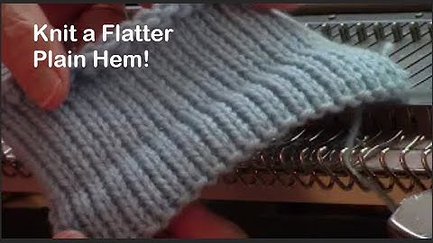 Extra-Flat Plain Hem for Machine Knitters by Diana Sullivan