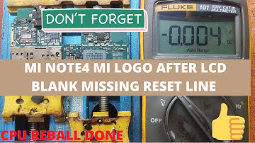 MI Note 4 Blank Display Fault, CPU 