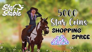 5000 STAR COINS SHOPPING SPREE?!🤍✨- Star Stable Online