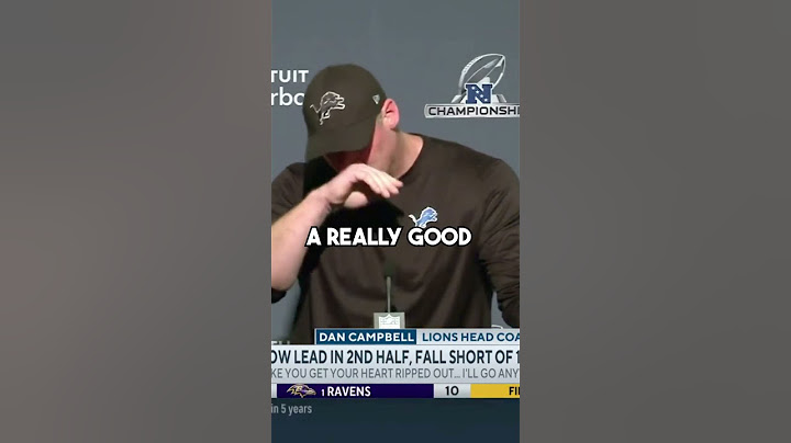 Lions Head Coach Dan Campbell reflecting on NFC Championship Loss