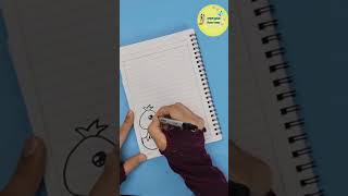 تزيين دفاتر المدرسة / رسومات سهله/رسم بطة decorate the notebook/duck drawing