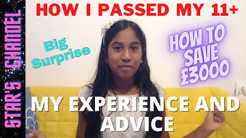 How I Passed 11+ exam without TUTOR | Tips to  pass 11+ exam | Grammar school [uk]