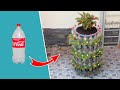 Unique Ideas, Recycling plastic bottles into Vertical Flower Tower Pots