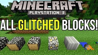 Minecraft PS3: All Glitched Blocks and How to Get Them! [Tutorial]