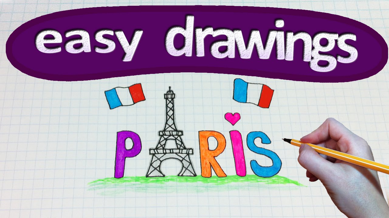 How to Draw the Eiffel Tower - Easy Drawing Art