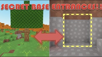 How to build 5 SECRET BASE ENTRANCES in Bloxd.io!!? || BLOXD.IO TUTORIAL