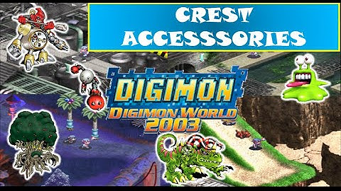 Digimon World 2003 Gameplay - All Crest Accessories (Multi Crest, Counter Crest, Binder Crest...etc)