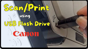 How to scan / print using a USB memory stick on a Canon copier (Canon iR ADV C250i )