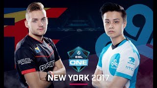 CS:GO - FaZe vs. Cloud9 [Overpass] Map 2 - Semi Finals - ESL One New York 2017