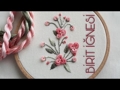 BİRİT İĞNESI TEKNİĞİ | Brezilya Nakışı Teknikleri |  Cast-on Stitch | Brezilian Embroidery