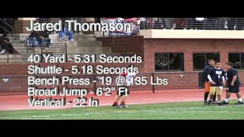 Jared Thomason, FB, ValleyView H.S., Class of 2013...