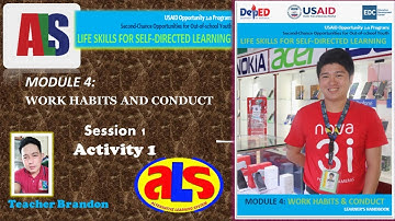 Module 4:Work Habits and Conduct (Activity 1)