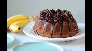 Moist Banana Bundt Cake recipe | Relaxing baking