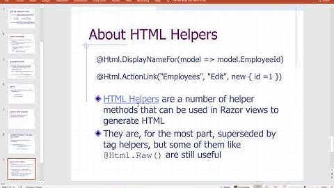 ASP.NET Core: Tag Helpers