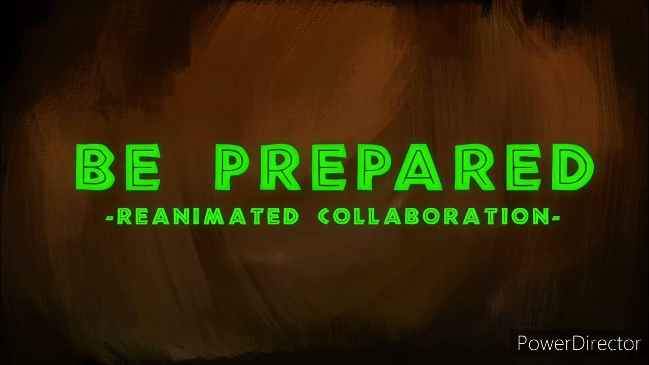 Being prepared. Be prepared.