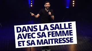 Dans la salle avec sa femme ET sa maitresse  60 minutes avec Kheiron