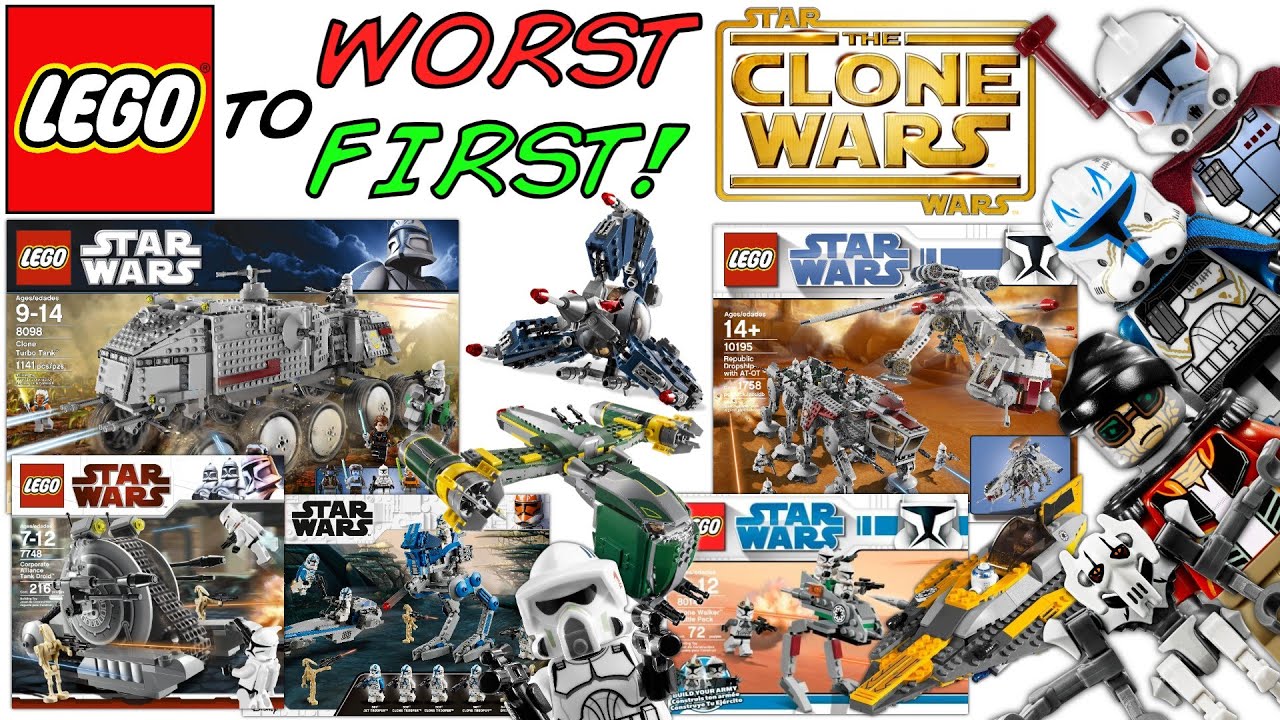 LEGO Worst To First  ALL LEGO Star Wars The Clone Wars Sets