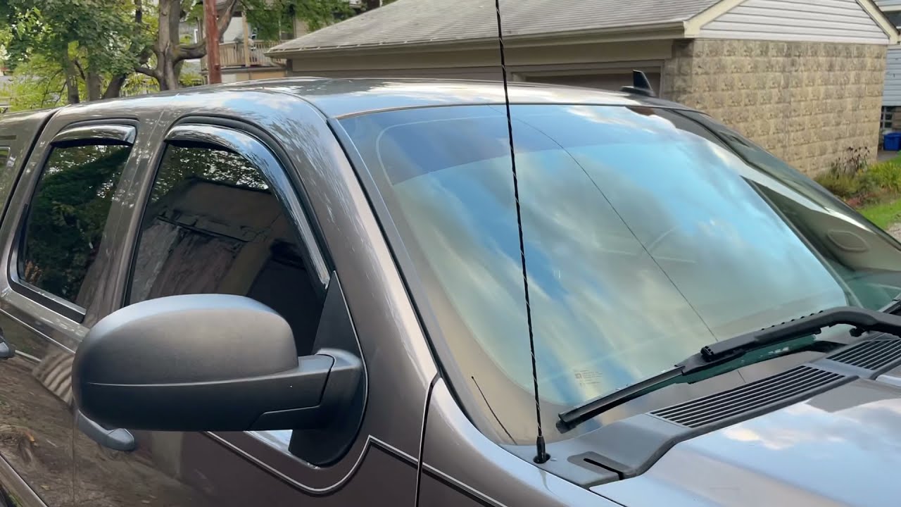 Silverado short antenna install YouTube