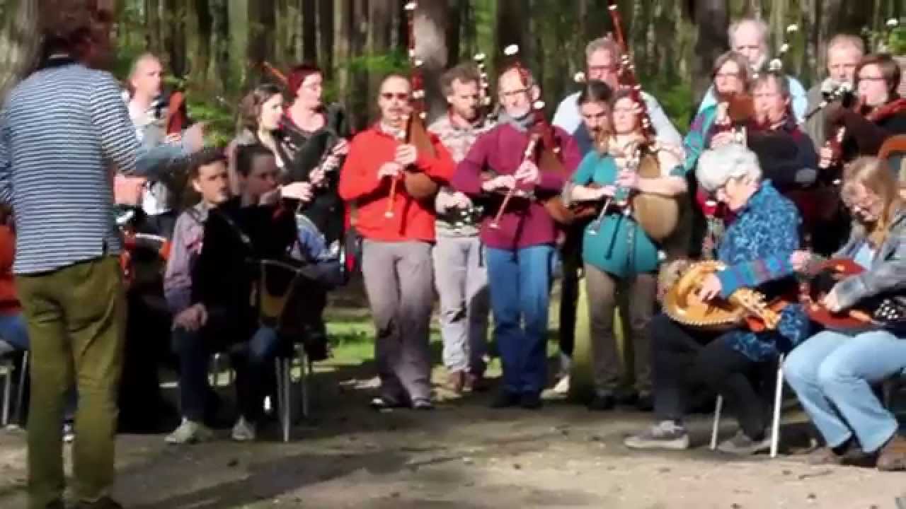 'Jan Mijne Man' gezamenlijke afsluiting cursusweekend Stichting Draailier en Doedelzak 2014