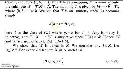 Functional Analysis Class 17: Completion of  Metric Space : Construction of Isometry