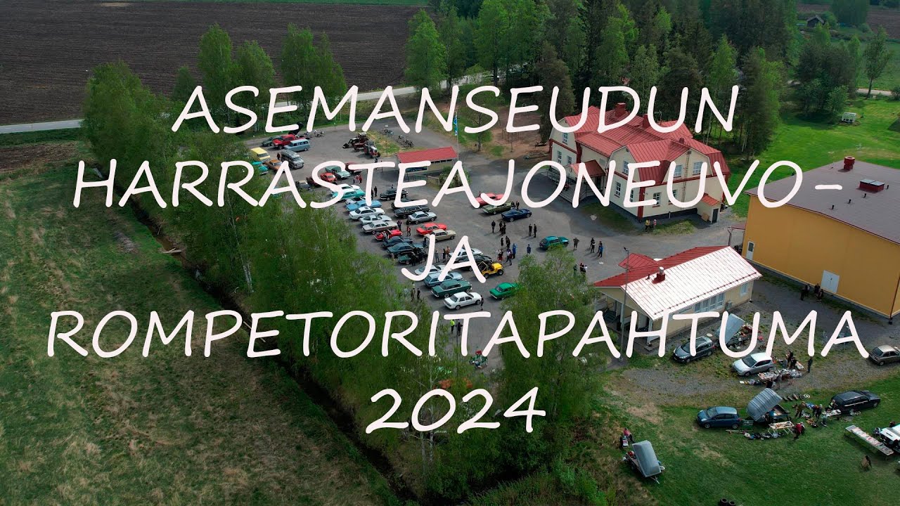 Harrasteajoneuvo- ja rompetoritapahtuma Ylistaron asemanseudulla 2024