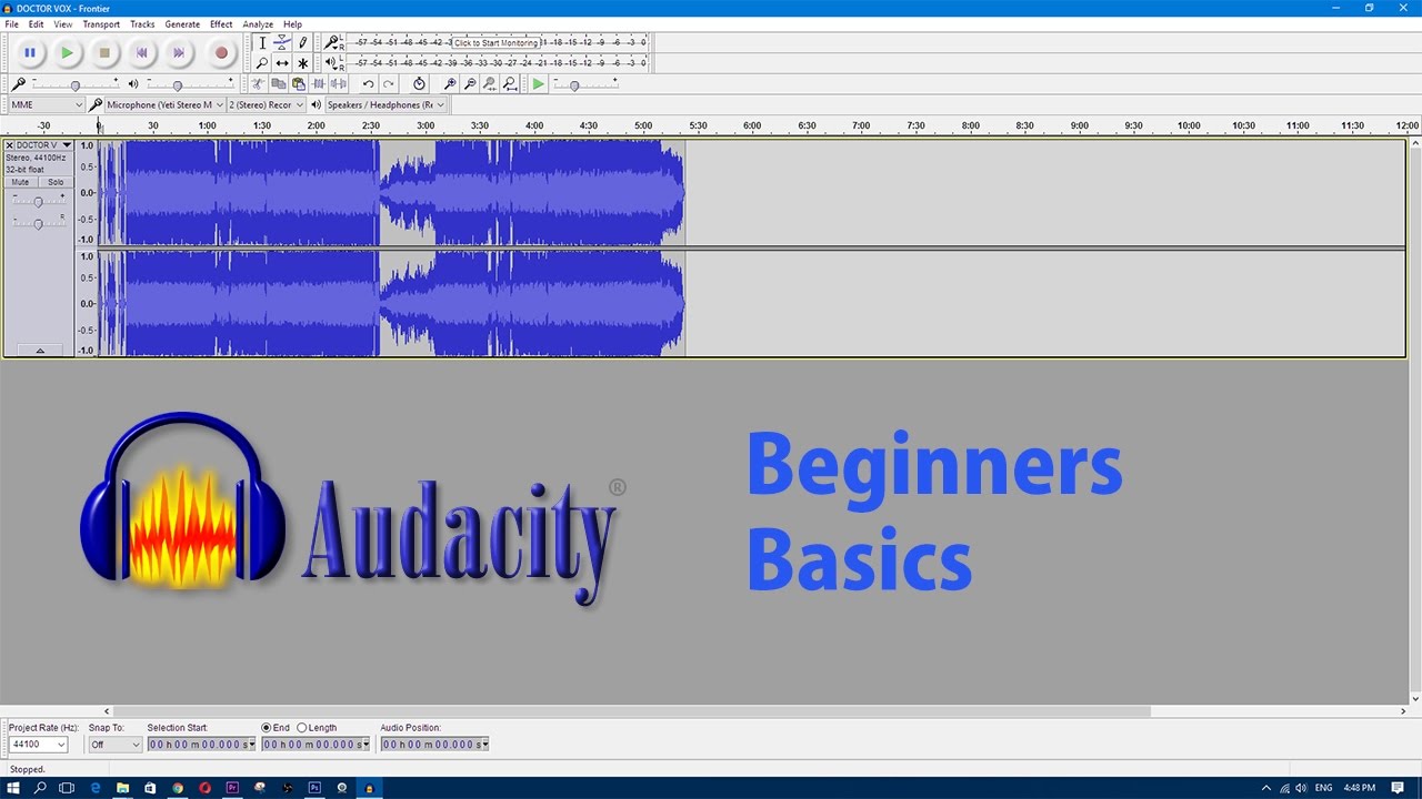 audacity for beginners 2021