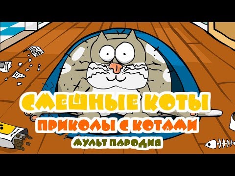 Смешные коты, приколы с котами. Мульт пародия.